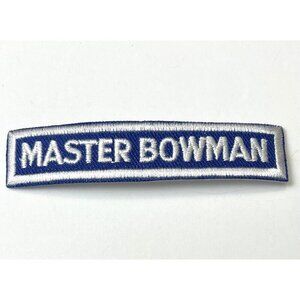 2-7/8" NAA JOAD Jr. Olympic Archery USA Camp Program Club MASTER BOWMAN PATCH